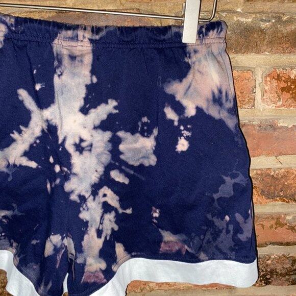 Saks Fifth Avenue Custom Bleach Dyed Sweat Shorts Women's Size XS - Picture 7 of 7